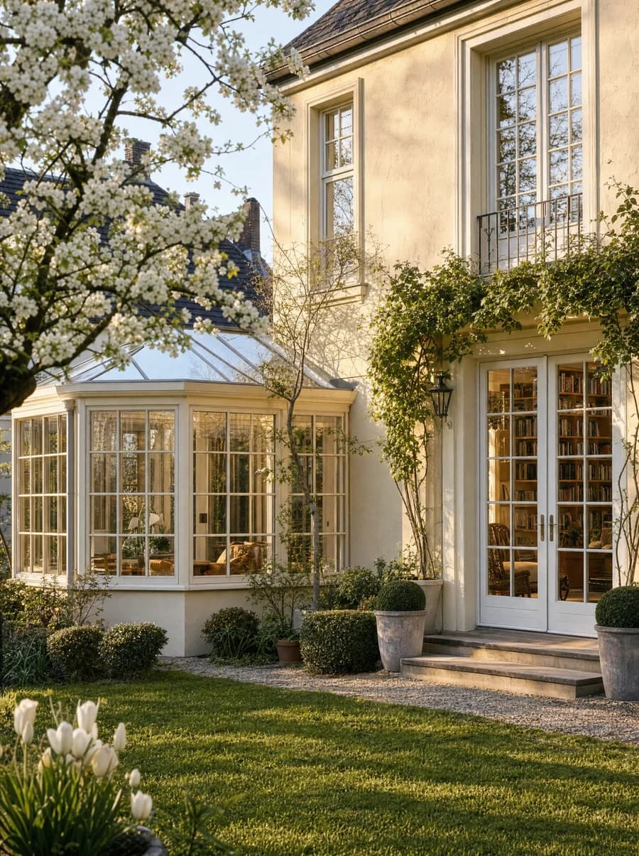 Familienhaus mit Bibliothek