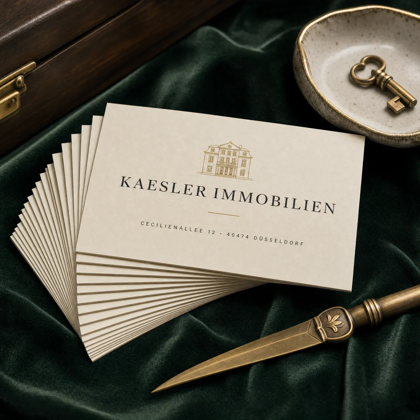 KI-generiert: Stapel · Samt · Marken-Set